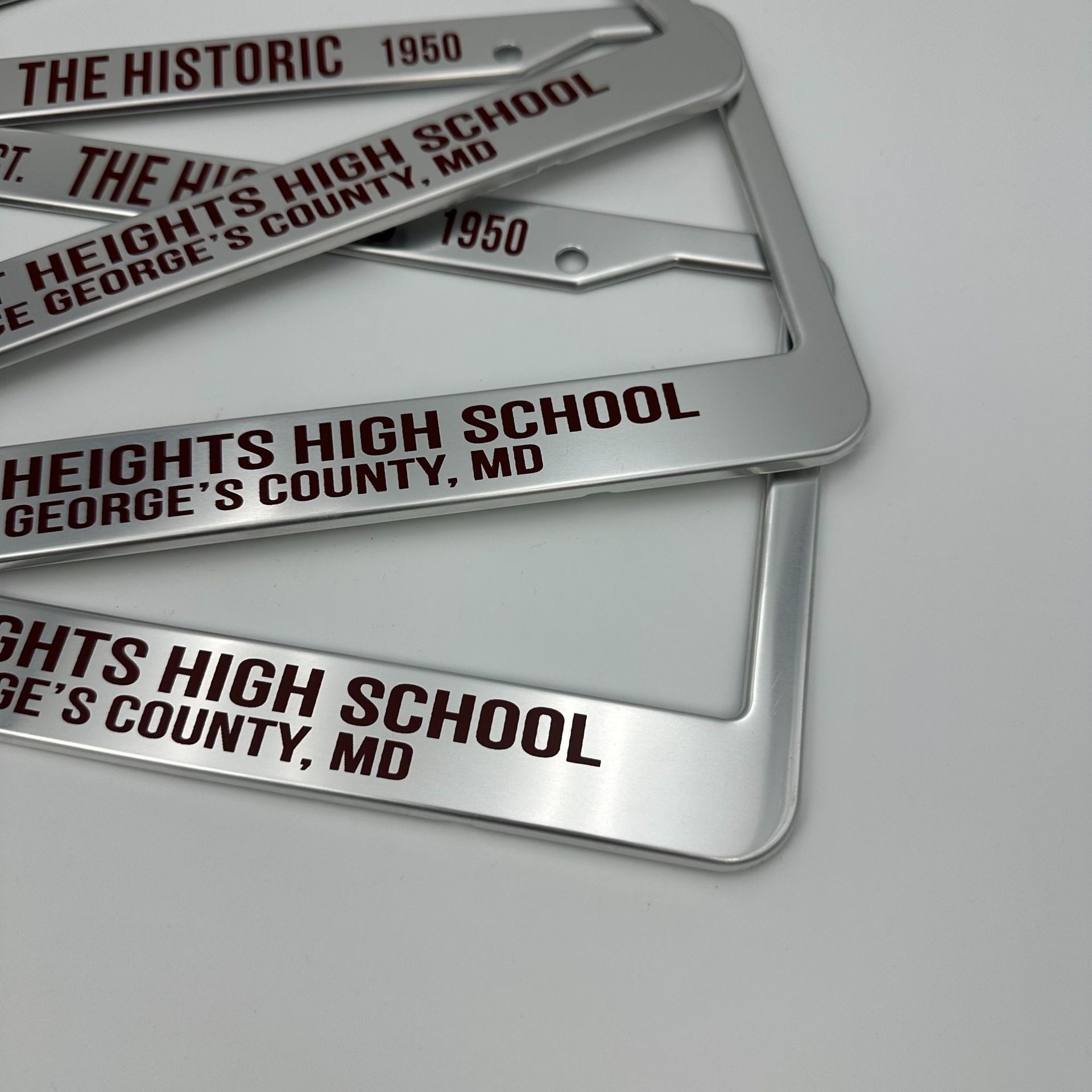 New Model American Standard Aluminum Alloy License Plate Frame, Silver Custom-Made American-Style Export Car License Plate Frame, Export Supply