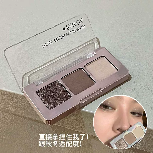 FAICCIA Fei Xi such as junior three color eye shadow burst flash pearlescent matte silkworm brighten pure want cement plate 3 color eye shadow