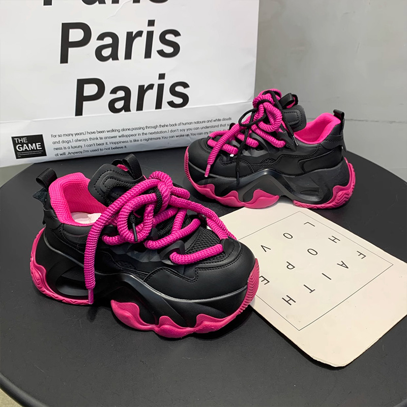 Genuine leather father's shoes, women's shoes, new autumn 2023 popcorn puff, small, lightweight, thick soled, and_voghion.com