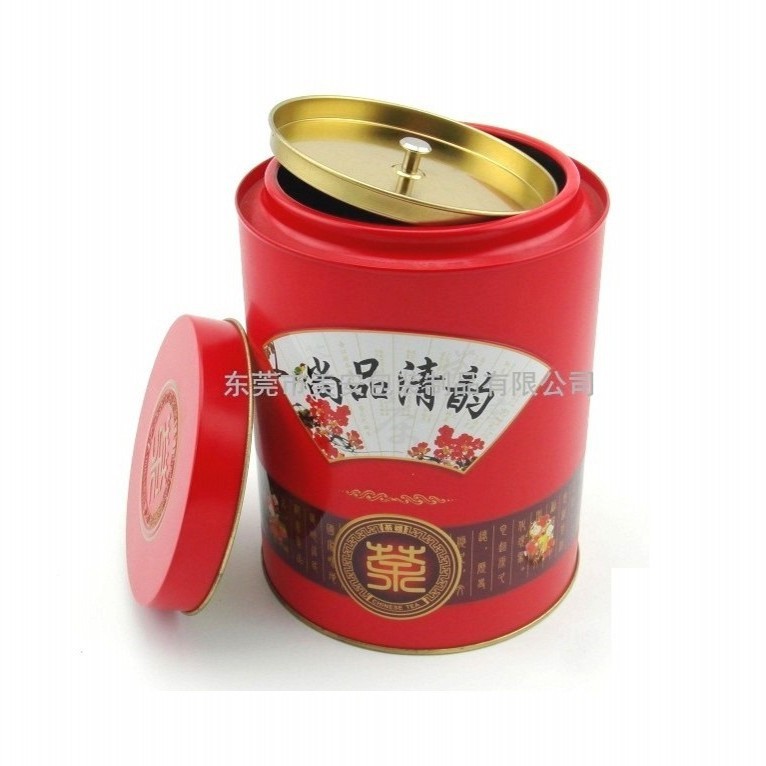 马口铁茶叶罐 新款茶叶铁罐包装 圆形铁罐生茶厂家  制罐厂家