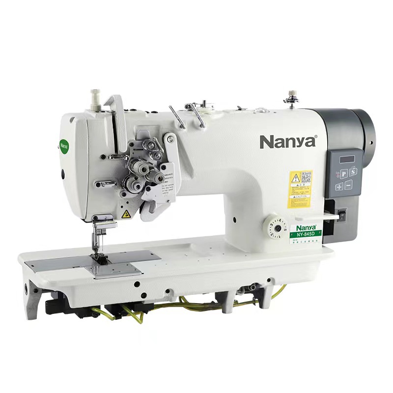 8420 computadora de doble aguja carro de conducción directa vaqueros tienda de campaña maleta nueva máquina de coser industrial automática de suministro de aceite máquina de coser plana