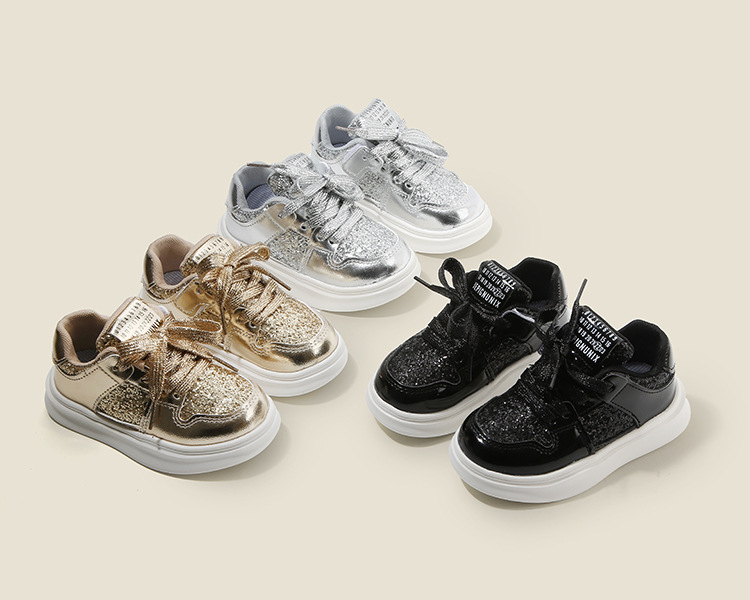 XUANMU Kids Shoes for Boys Girls Soft Sneakers Diamond Sequins Sports Running Shoes Children Flat Casual Baby Toddler Outdoor Shoes Z0039_viptrois.com