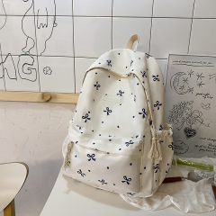 新商品のカバンの女性ins日本の少女学院風蝶結びのリュックサック