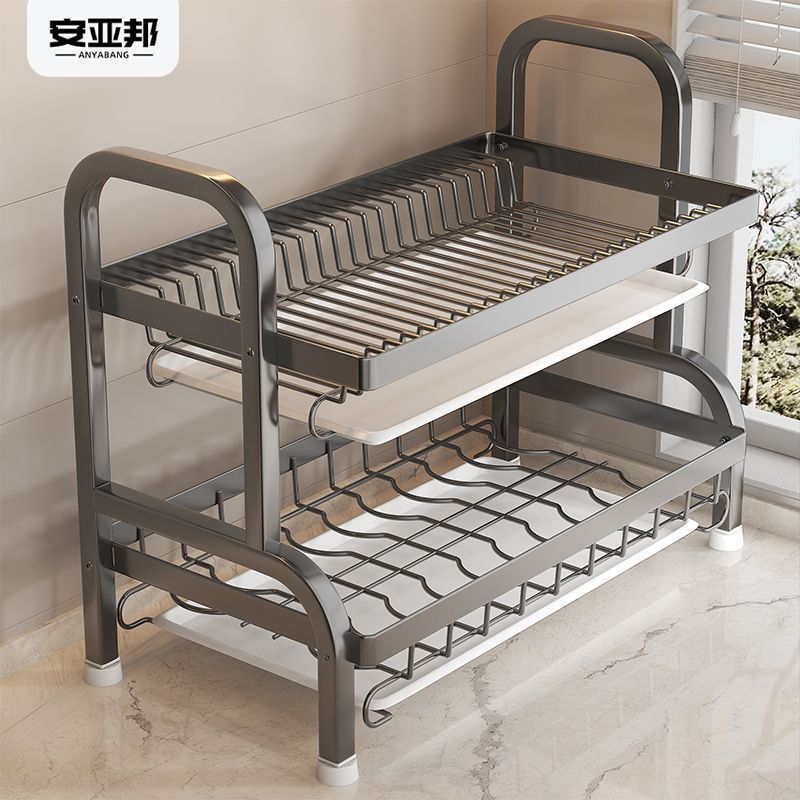 Estante de almacenamiento de platos de cocina multifuncional Estante de almacenamiento de platos y palillos Caja de almacenamiento de platos y armario Estante de almacenamiento de platos doméstico Estante de drenaje