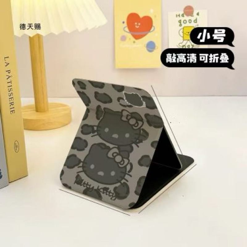 可爱小熊折叠化妆镜子收纳学生便携式宿舍桌面用台式随身梳妆镜|undefined
