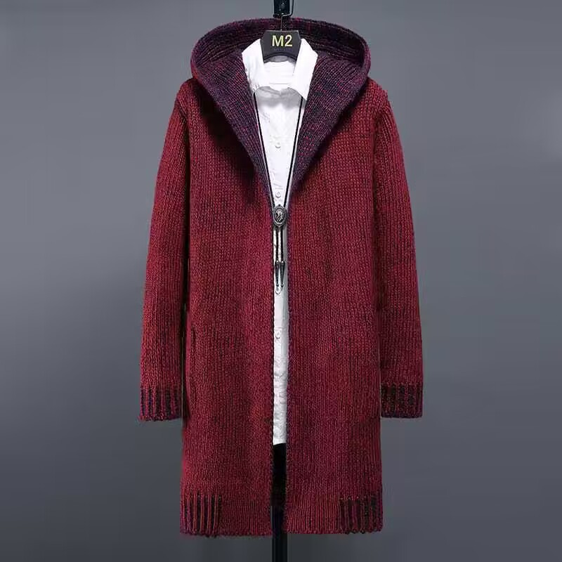 (Cross-border trading), demi-season warm long hoody, cardigan, sweater, jacket, set, trench coat, wish, European style 3