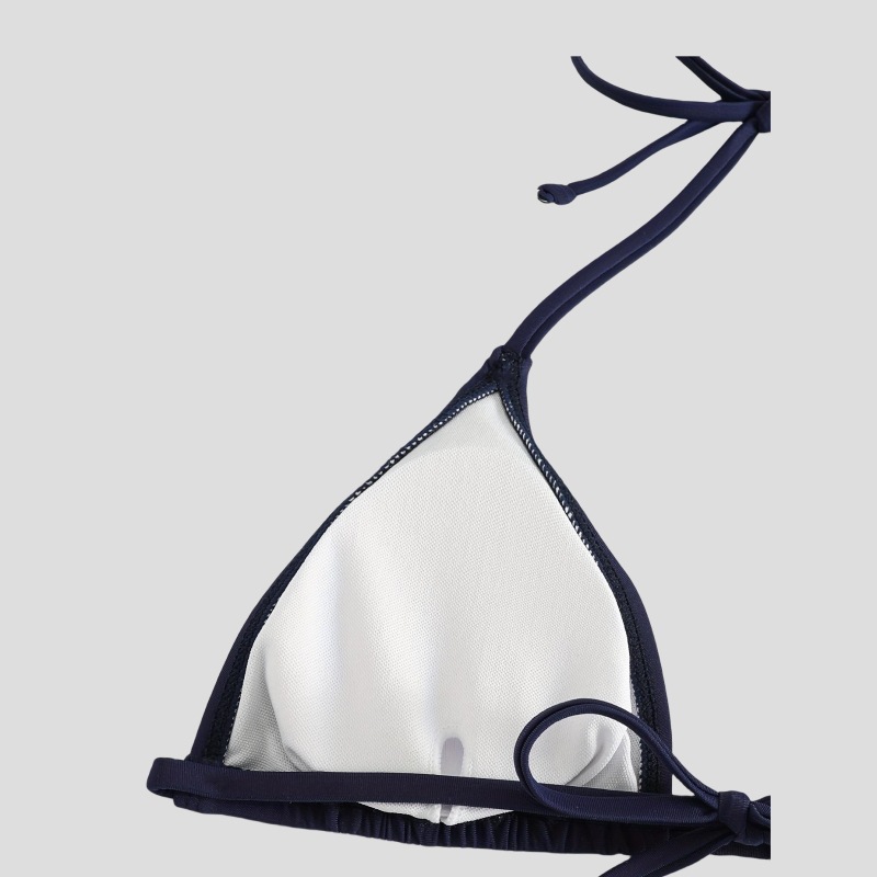 Nuevo traje de baño de tres piezas para mujer estilo bikini Halter color sólido bikini sexy gasa falda traje de baño