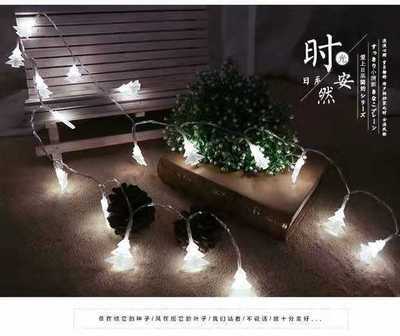 Decoración navideña, luces de colores, luces intermitentes, luces de cadena, alces huecos, luces colgantes, decoración de la habitación de la niña, atmósfera del maletero