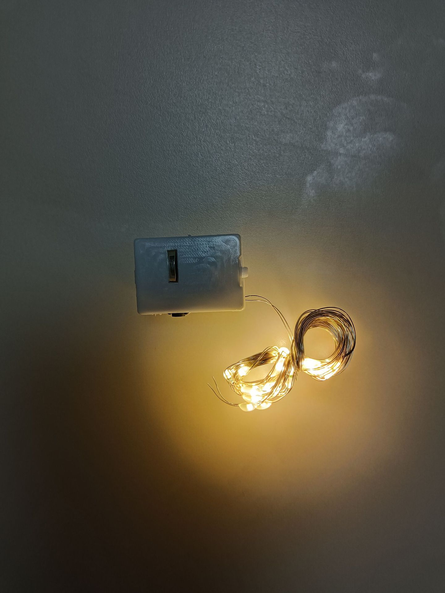 2032 Botón Batería Luz Decoración Ramo Caja de regalo Festival Navidad Artesanía Colgante con cadena de luces pequeñas led