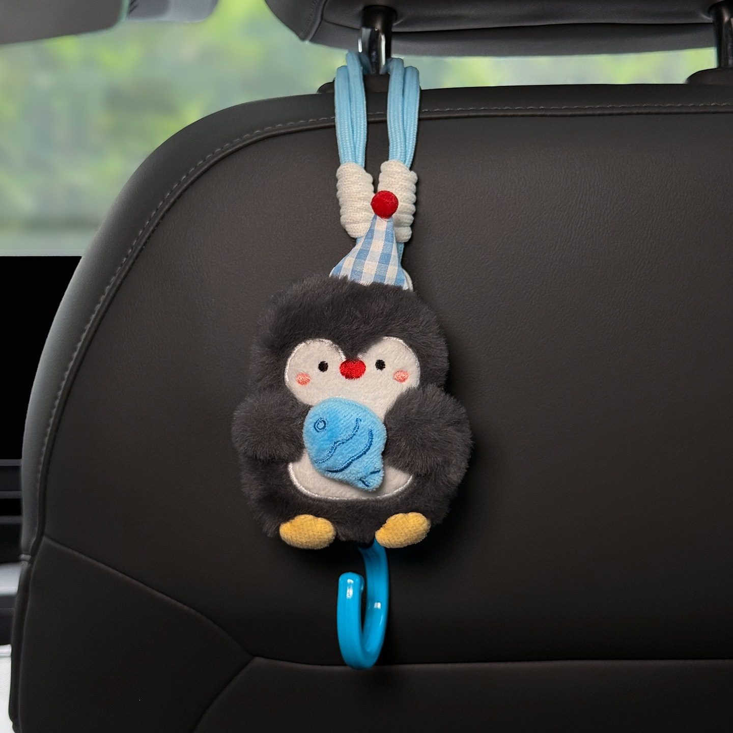 2026 Penguin Car Tissue Holder, Hanging Tissue Box for Front and Rear Car Seats, Cute Car Hook for Women