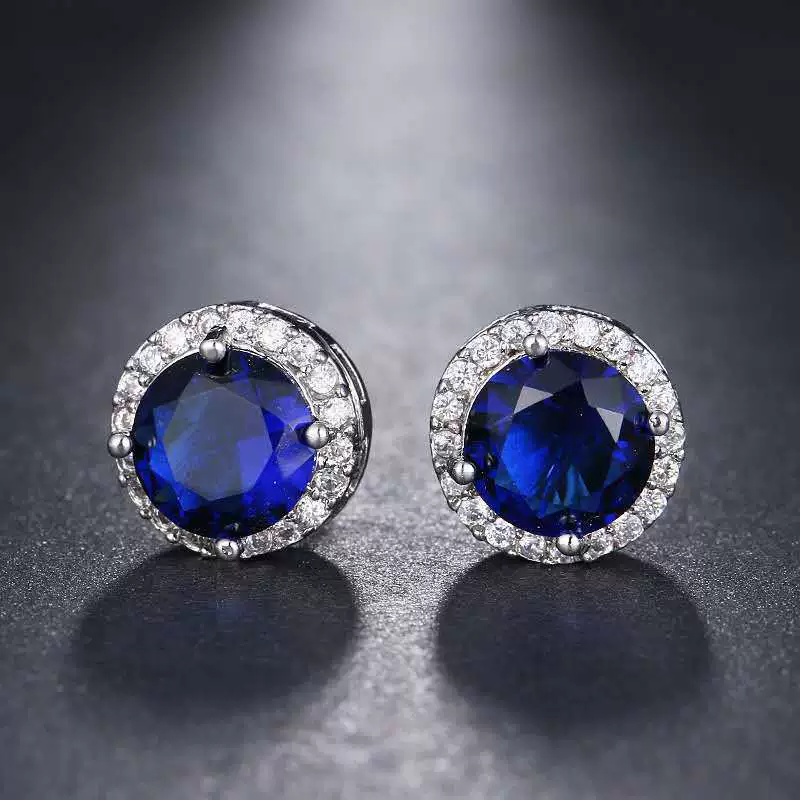 Трансграничная прямая трансляция, оптовая имитация, серьги Mosan Diamond Bao Trina Bao Bao, модные круглые серьги для девочек, изысканные серьги