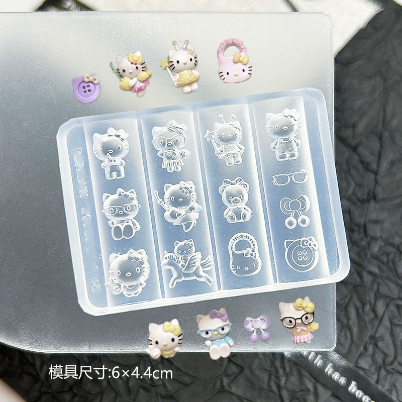 欧式美杜莎高透美甲边框装饰蛇皮祥云浮雕指甲装饰模DIY雕花胶模|undefined
