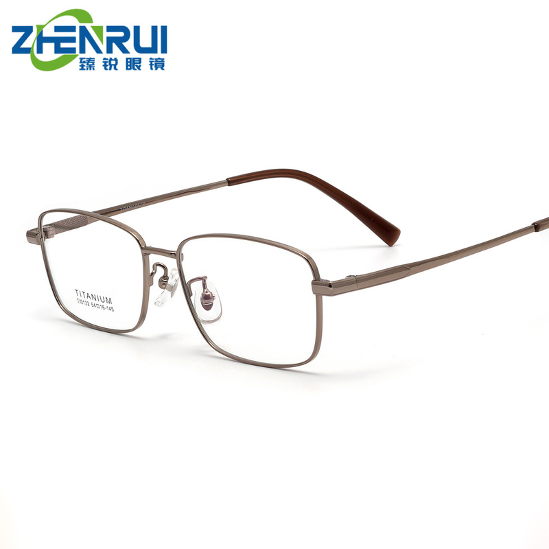 New Square Glasses Business Full-Frame Men's Glasses Frame Simple Small Frame Ultra-Light Pure Titanium Can Be Equipped with Myopia Glasses Frame New Square Glasses Business Full-Frame Men's Glasses Frame Simple Small Frame Ultra-Light Pure Titanium Can Be Equipped with Myopia Glasses Frame