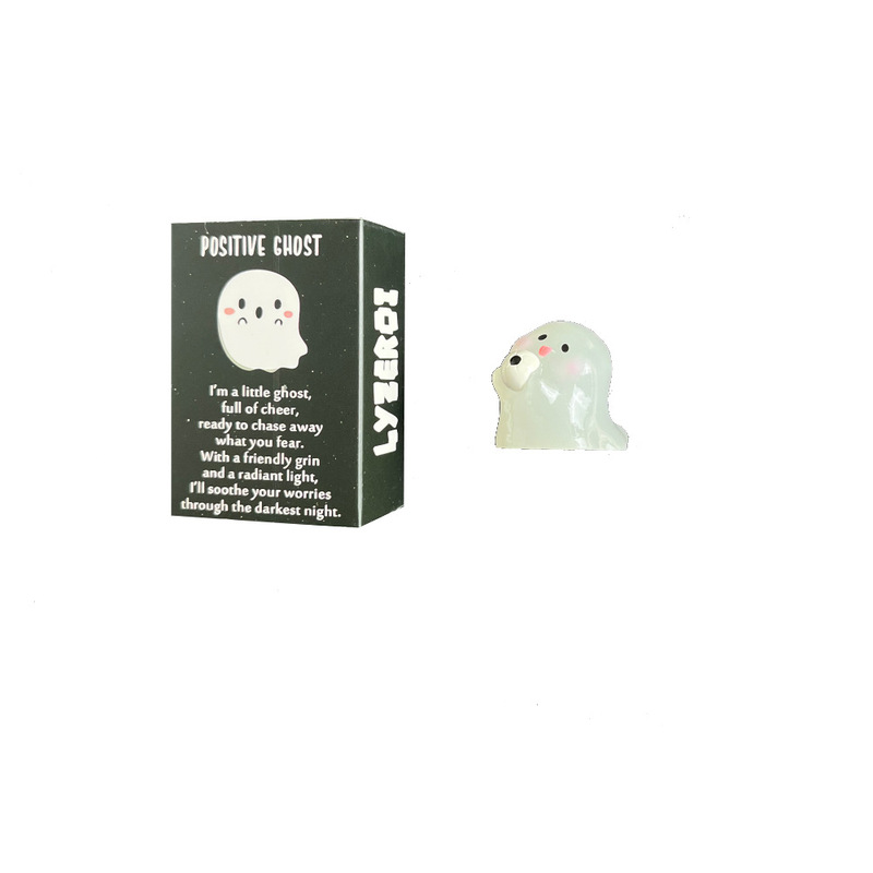 跨境万圣节POSITIVE GHOST夜光彩色幽灵盲盒伴手礼 创意节日礼物|undefined