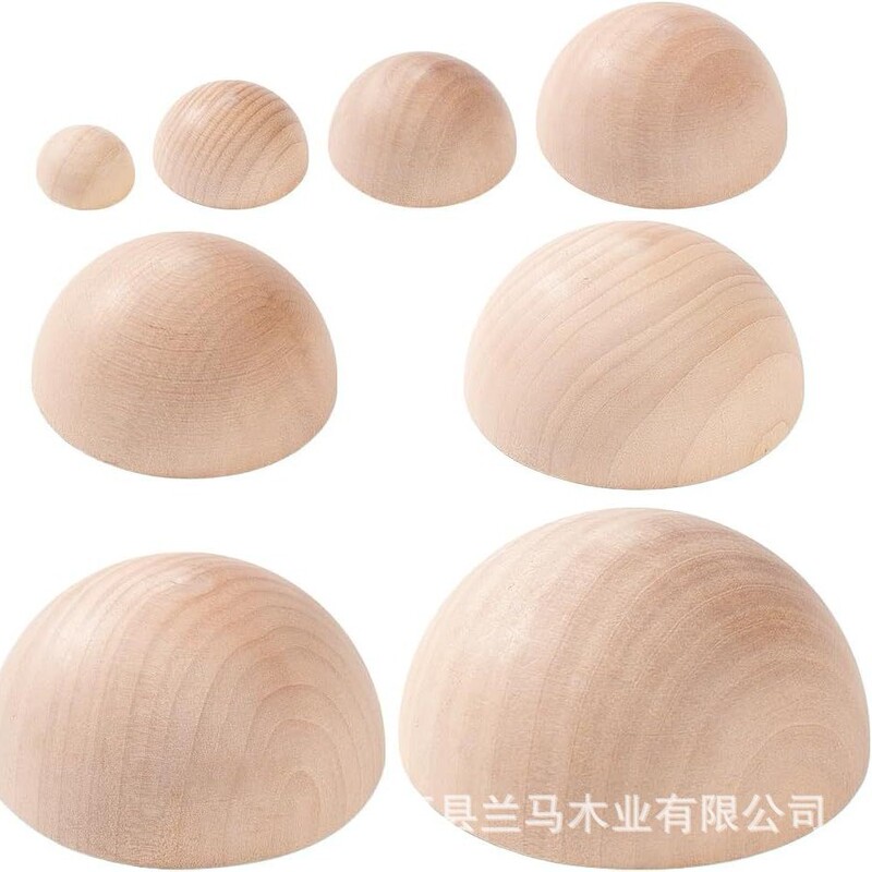 メーカー卸売木製半球 DIY おもちゃ半円形半球形教材手作りアクセサリー|undefined