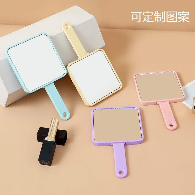 DIY クリーム引き出しオールインワンハンドヘルドミラーとコーム女子学生寮ポータブル化粧鏡引き出しスタイルメーカー卸売|undefined