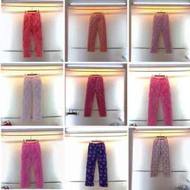 冬季女士三层夹棉加厚加绒珊瑚绒睡裤保暖家居棉裤单裤加肥加大