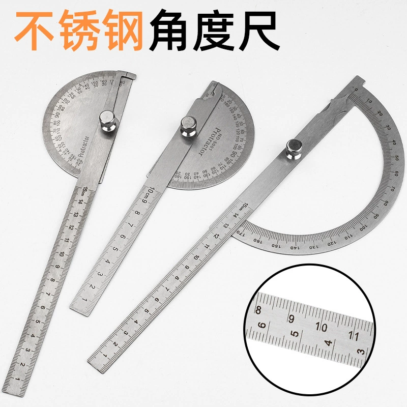 Новая угловая линейка с одним рычагом из нержавеющей стали с регулировкой 180 градусов полукруглый индикатор широты угловой широты