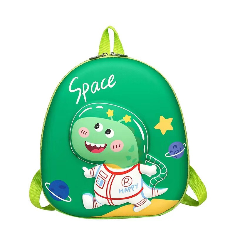 3D niños de dibujos animados mochila nueva kindergarten clase media y pequeña mochila moda lindo dinosaurio cáscara de huevo mochila