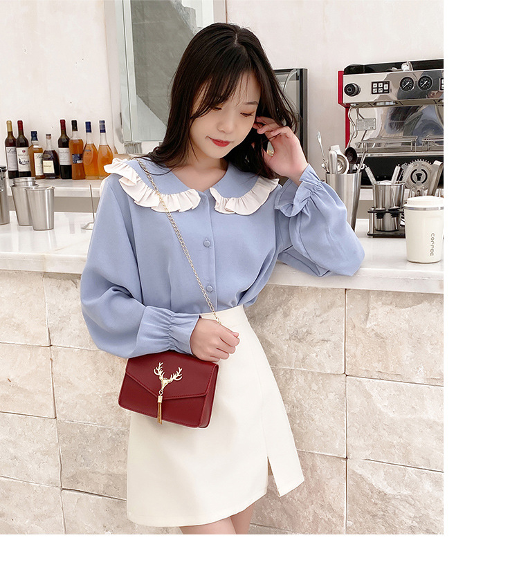 Women's Mini Pu Leather Color Block Lingge Fashion Square Magnetic Buckle Crossbody Bag display picture 9