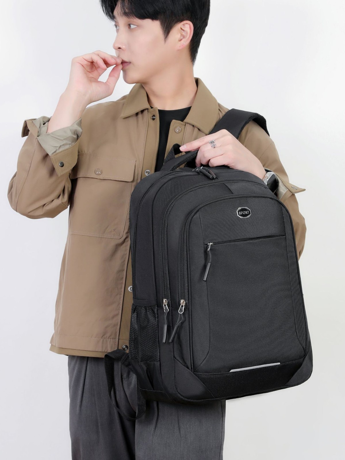 Mochila de computadora de negocios ocio transfronterizo tela oxford mochila de viaje duradera impermeable lote de hombres mochila de gran capacidad