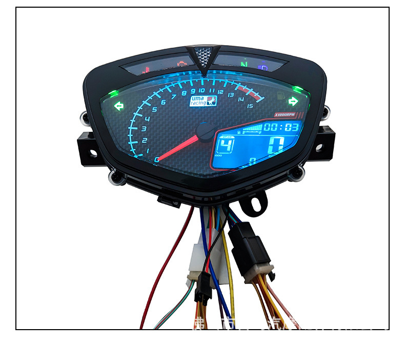 Foreign Trade Wholesale Motorcycle Instrument Suitable for Ymh Lc135 C8 Odometer 7-Color Code Meter Assembly Modification Accessories