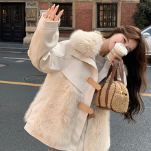 2025年冬季新款减龄百搭舒适又亲肤休闲提升品质拼接呢料羽绒服潮