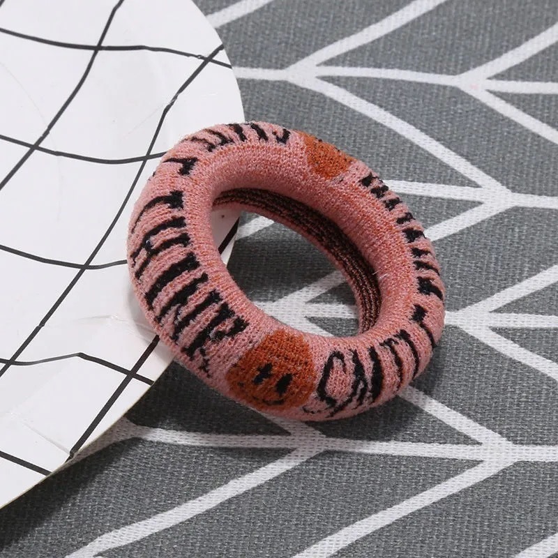 Moda nueva versión coreana de alta elasticidad sin costuras toallas anillo bola cabeza simple anillo de cabello cuerda de cabeza gruesa cuerda de cabeza grande