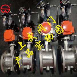 D641X-10P气动不锈钢法兰蝶阀