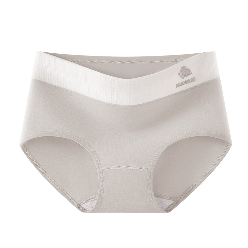 Una categoría de ropa interior de contraste de cintura media de algodón puro 10A entrepierna antibacteriana nuevo estilo de algodón puro sin costuras, transpirable y agradable para la piel