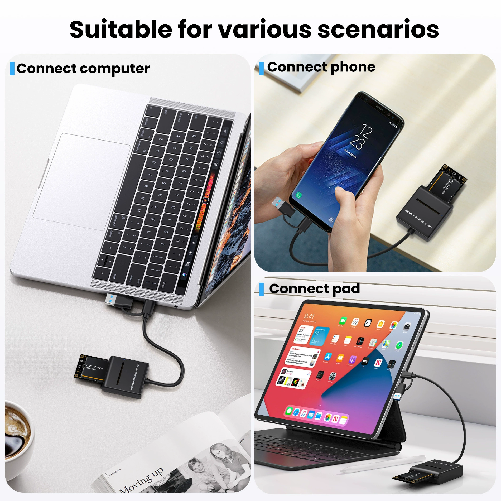 MSATA простой кабель питания для USB3.0 Type-C универсальный