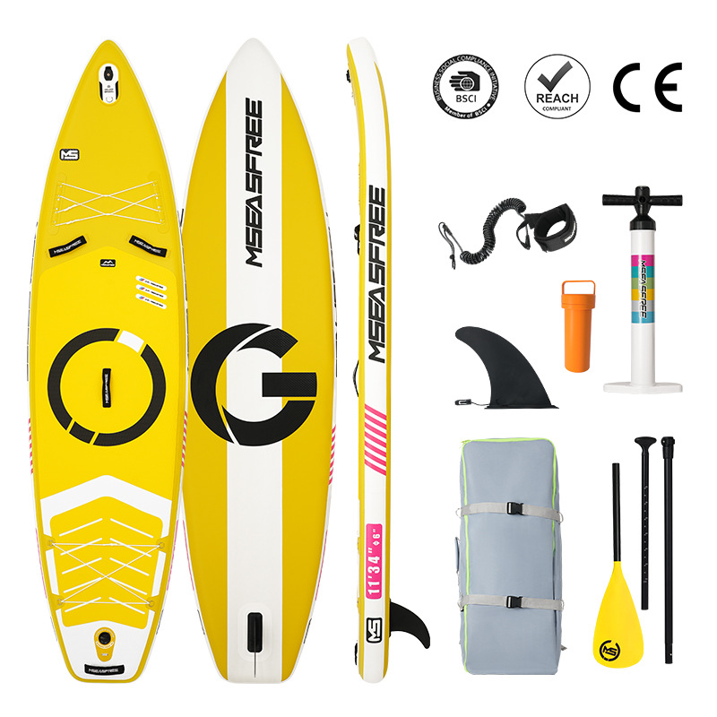 Tablero de remo inflable MS Free Mountain Sea SUP Tablero de remo de pie Pesca Tablero vertical Tablero de pulpa Barco en el mar