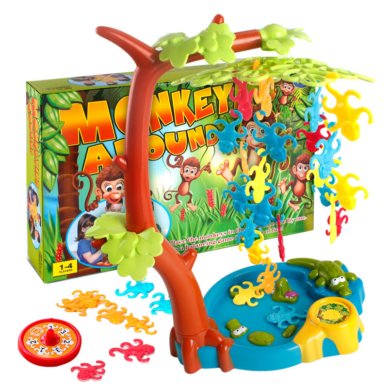 Amazon niños educativos ciencia y educación juguetes mono swing multi-Persona juego de mesa interactivo ocio juguetes fábrica al por mayor