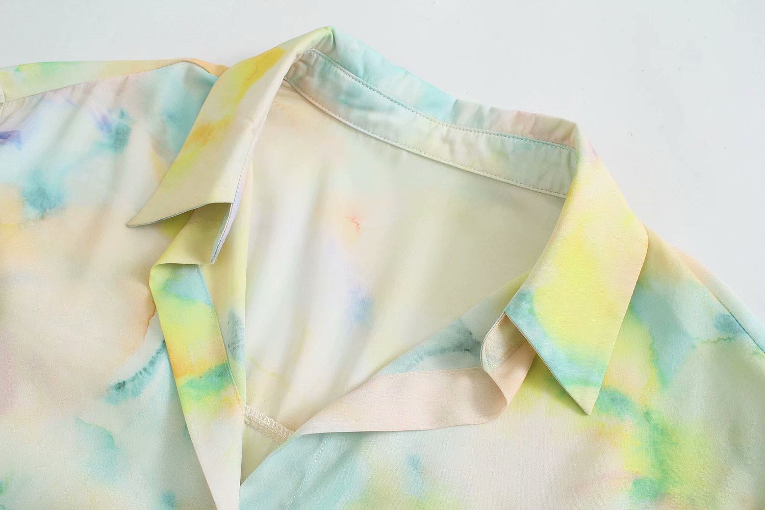 spring tie-dye drape shirt  NSAM38011