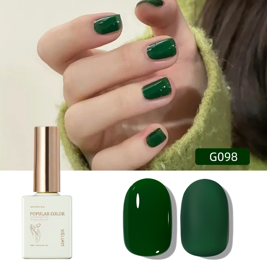 Solid color new white nail polish gel naked through nail shop special high nail polish lasting firm factory wholesale