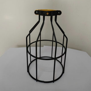 Iron wire copper contact antique black lampshade small birdcage chandelier wall lamp lampshade retro iron lighting accessories