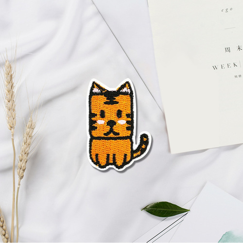 Self-adhesive zodiac cloth stickers for children embroidery appliques cartoon patches for pants, no ironing repair allowance, clothing holes repair