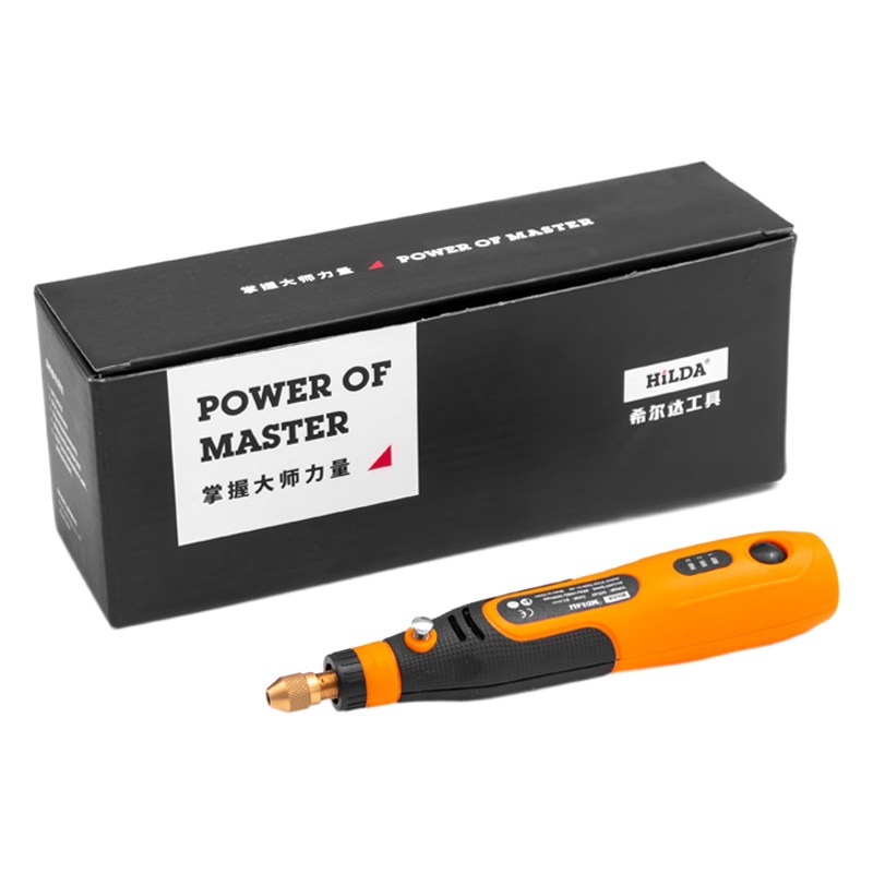 HiLDA Hilda 3.6v pluma de amolado eléctrico batería de litio manicurier taladro eléctrico en miniatura tallado tipo-c máquina de pulir y pulir