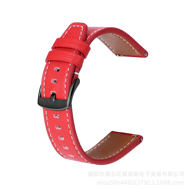 PGGT3-red 화이트 라인-블랙 버클-블랙 인터페이스