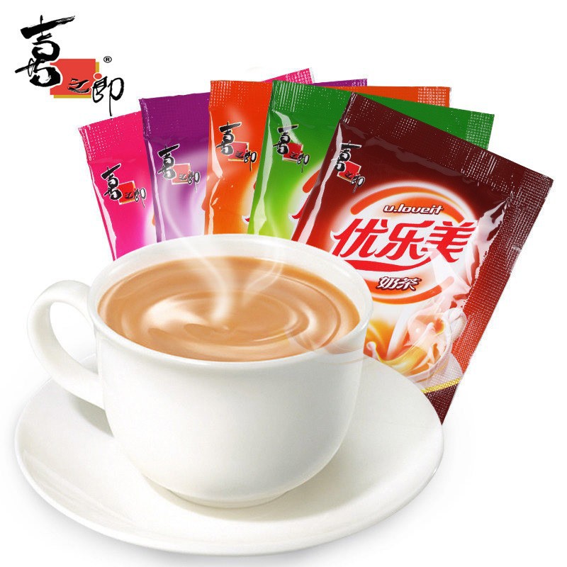 优乐美奶茶10包袋装喜之郎速溶冲饮香芋味草莓味奶茶粉咖啡原味