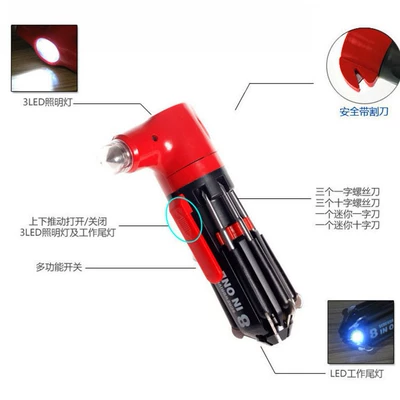 Kempinq və səyahət Hammer with Screwdriver, Flashlight
