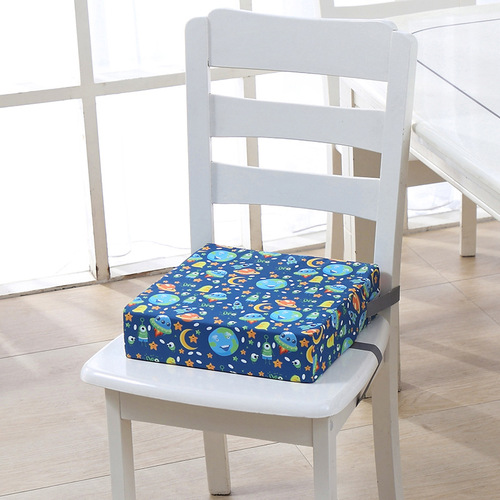Children's dining chair heightening cushion adjustment primary school student waterproof cushion baby cartoon seat cushion thickening and heightening cushion