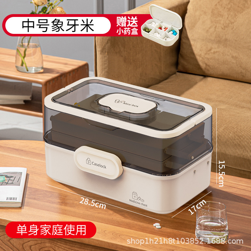 薬箱家庭用特大サイズの医薬箱家庭用大容量児童薬物多層医療収納箱卸売り|undefined