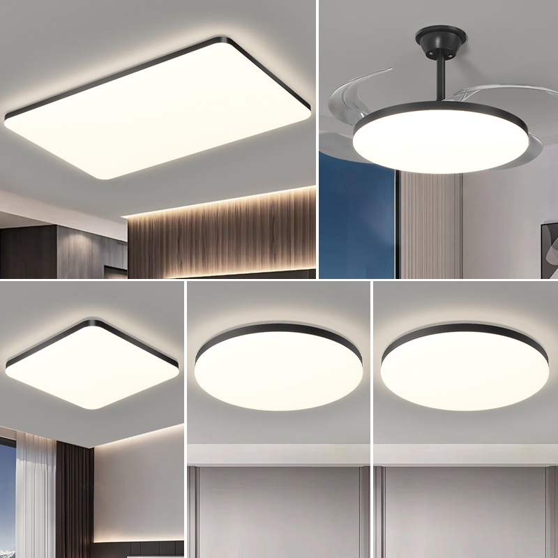 2025 Ultra-Thin Ceiling Lamp Living Room Chandelier Modern Minimalist Led Smart Bedroom Dining Room Lamp Zhongshan Lighting Super Bright