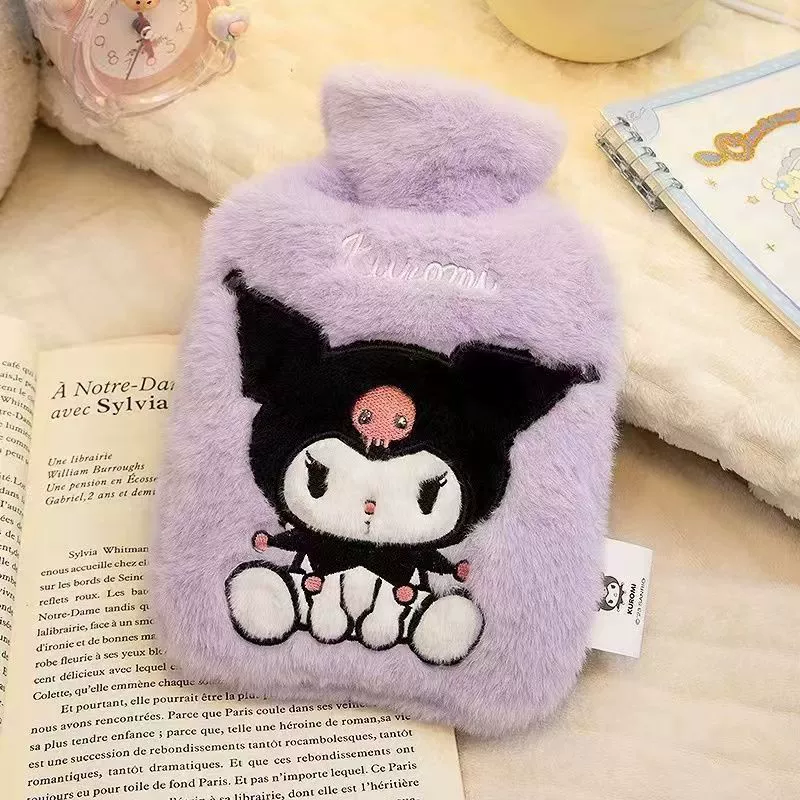 Грелка водяная (Sanrio) 800 мл, плюшевый чехол, большая компрессная грелка