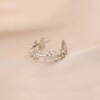 Fashionable adjustable one size ring stainless steel, accessory heart shaped, European style, simple and elegant design