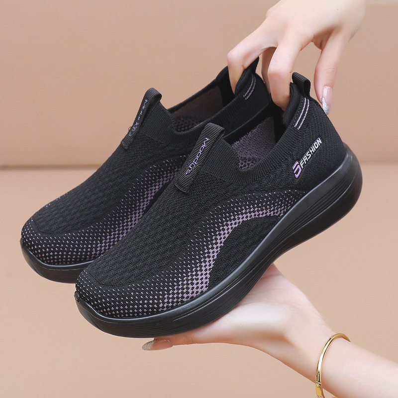 Women's Shoes Cross-Border 2026 Spring New Breathable Soft-Soled Casual Shoes Non-Slip Versatile Slip-On Sneakers Flats Women's Shoes Cross-Border 2026 Spring New Breathable Soft-Soled Casual Shoes Non-Slip Versatile Slip-On Sneakers Flats