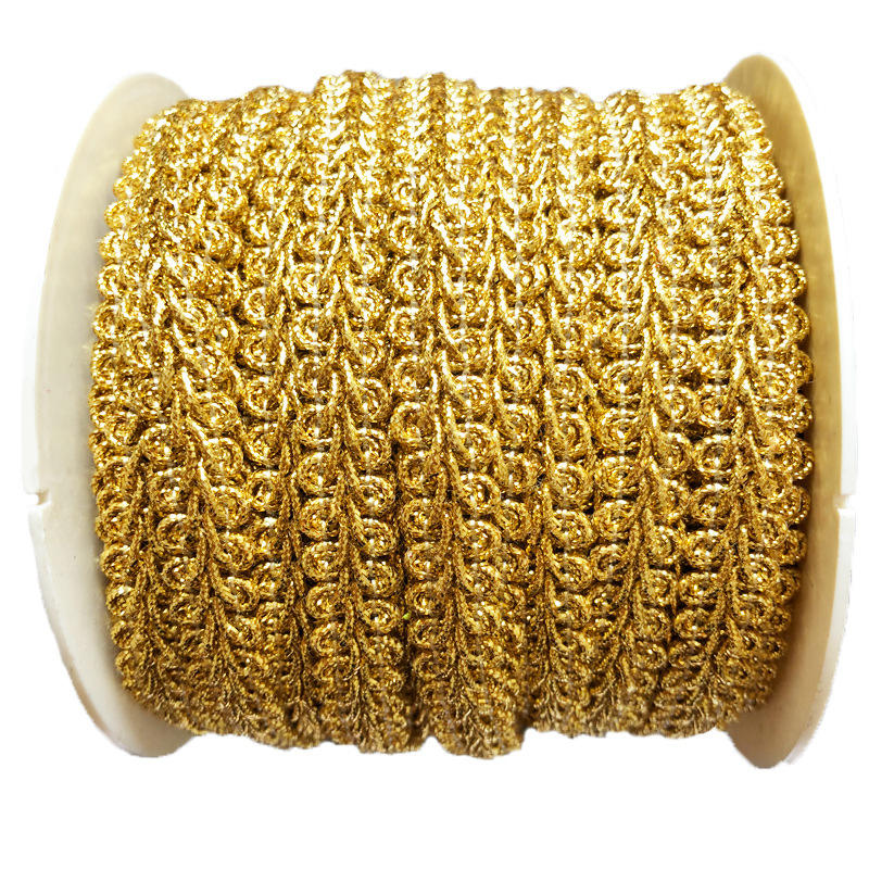 1cm oro plata de encaje fino cientofote con escenario artesanal DIY muñeca antigua ropa accesorios accesorios Phnom Penh