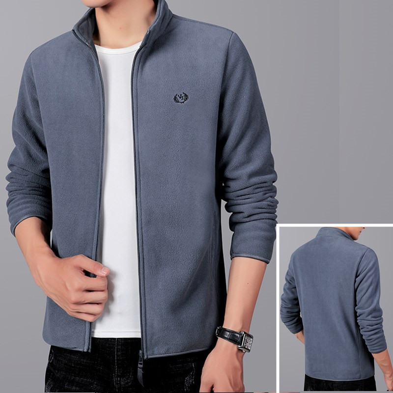 Otoño e Invierno de los hombres polar sudadera Top caliente moda fleece casual espesado abrigo