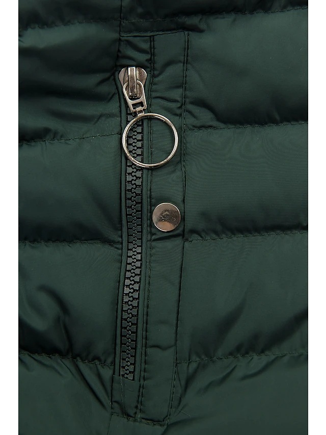 1960g Weight Coat, cotton clothes Outerwear Type Women's Casual Solid Color Zipper Coat Coat Cotton Clothes